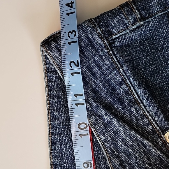 Wink Wink Blue Jeans Denim Japanese Ankle Distressed Cropped Whiskering S - Picture 8 of 11